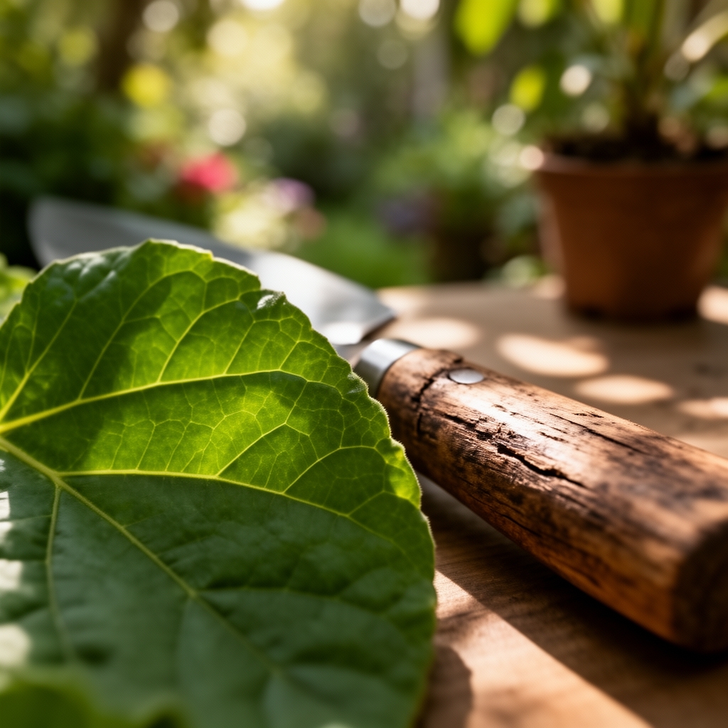 Preparing a workspace for indoor repotting