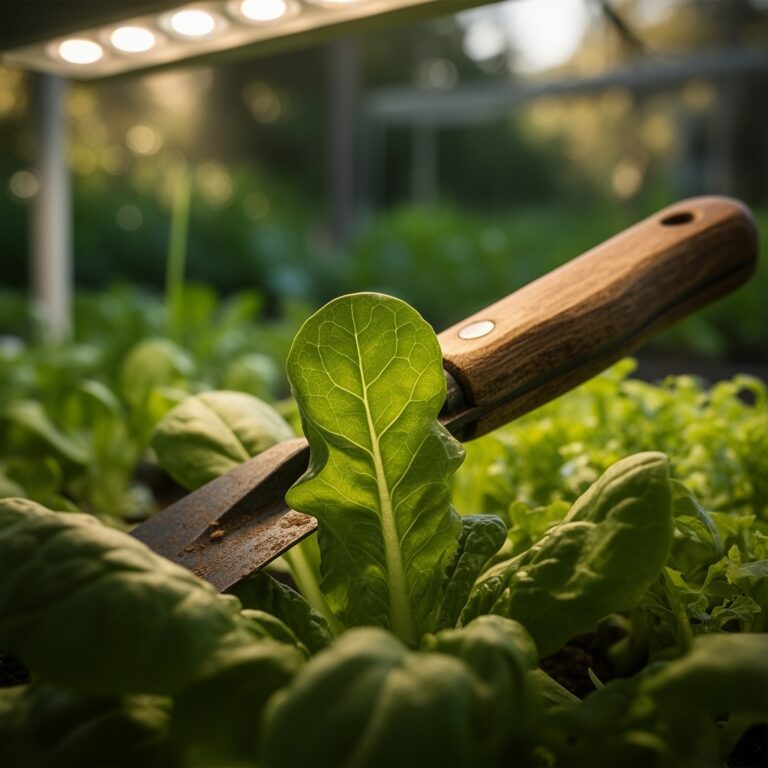 Using LED grow lights for indoor vegetable starts