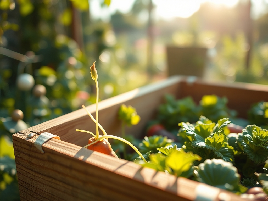 Steps for building a vegetable garden storage box