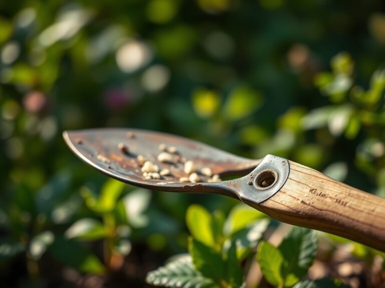 Steps for cleaning a garden hoe after use
