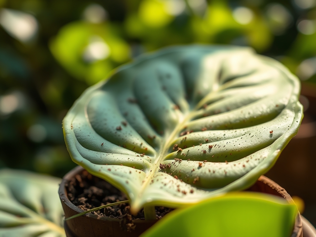 Steps for repotting an elephant ear