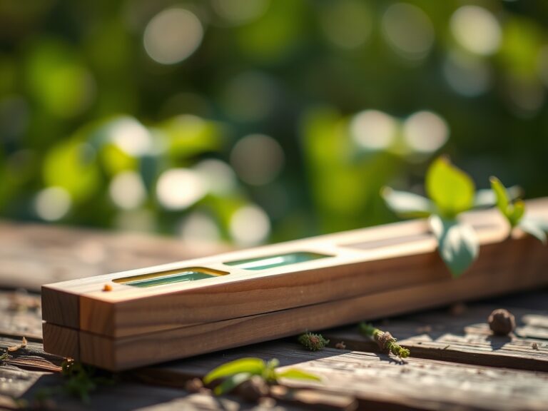 Using a level for artistic landscaping