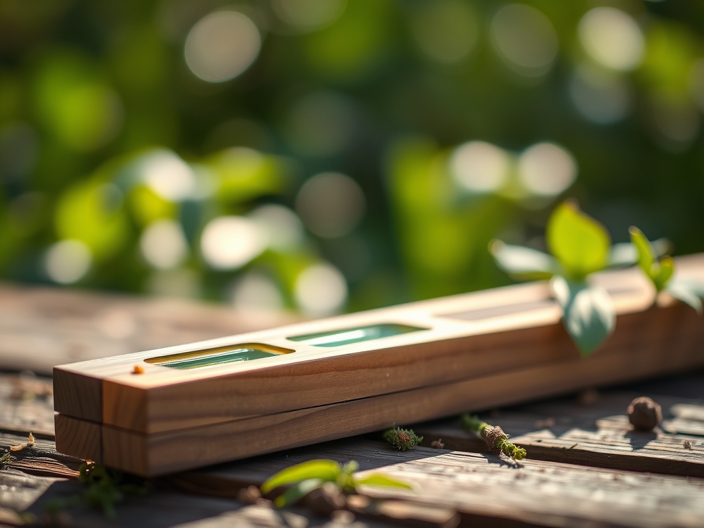 Using a level for artistic landscaping